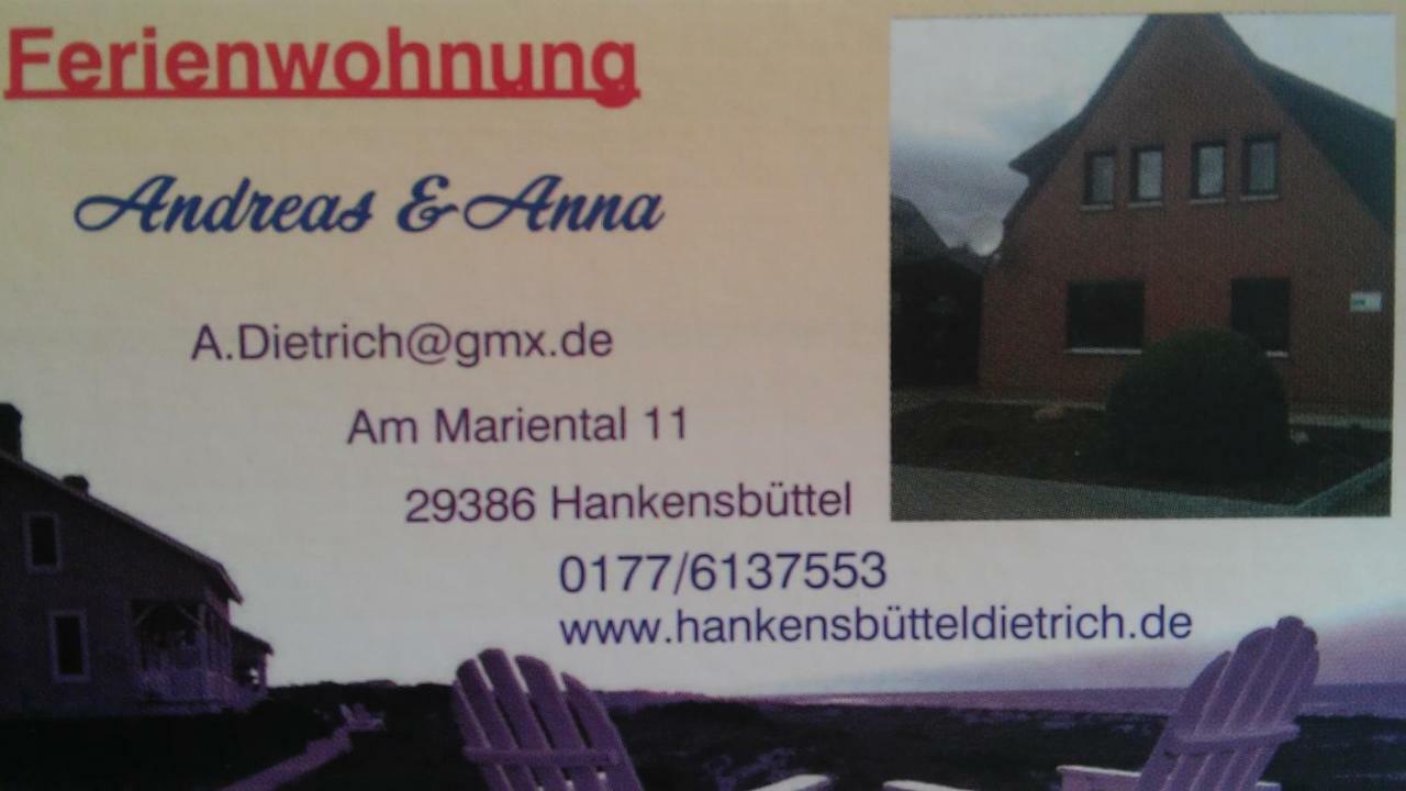 Appartement Am Mariental 11 à Hankensbuttel Extérieur photo